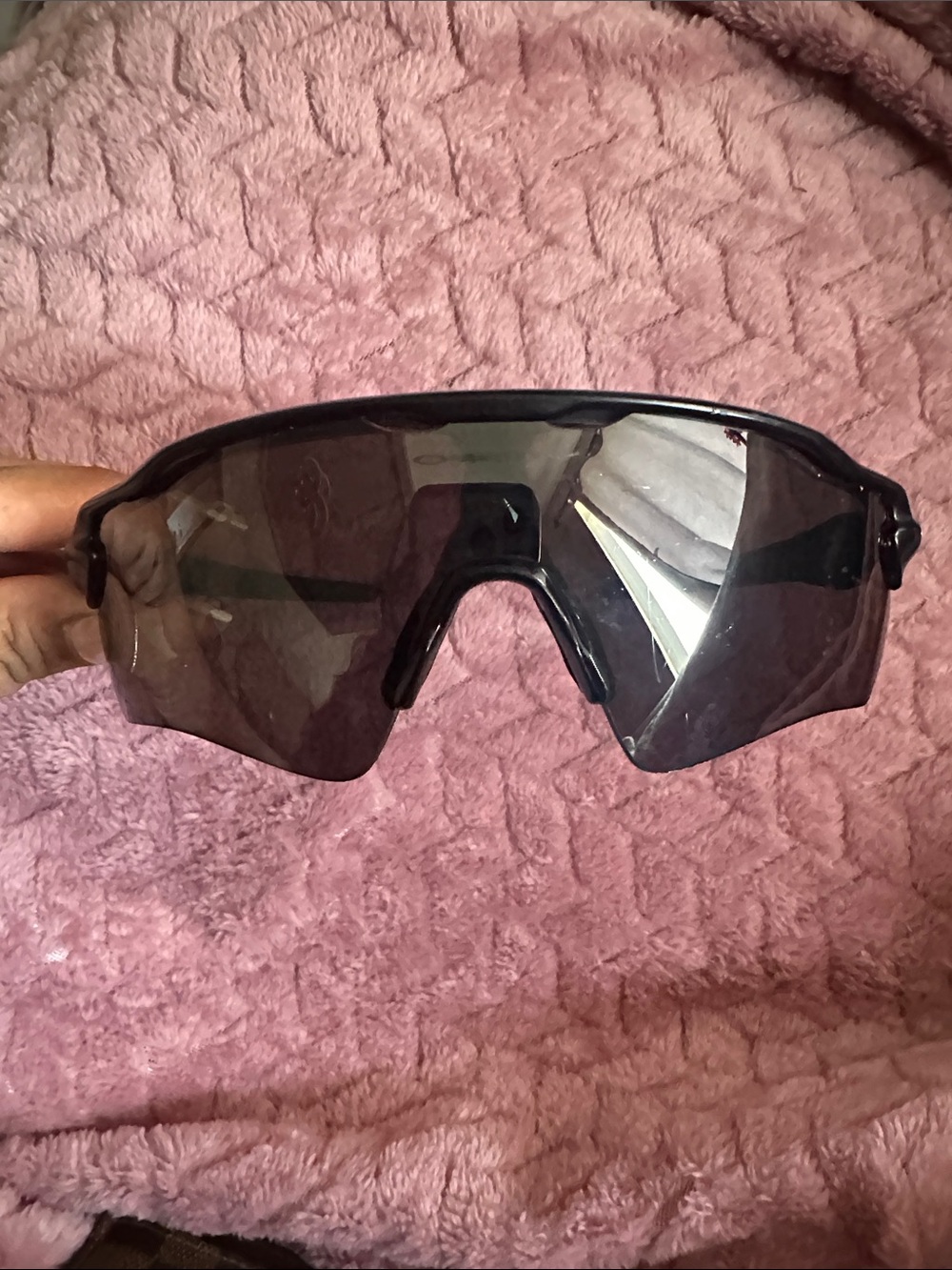 Oakley Black Sport Shield Sunglasses - Performance Cycling Shades